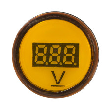 Вольтметр AD22-22DVM DC 5-30В (желтый) АСКО-УКРЕМ