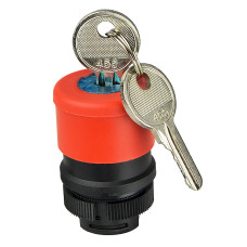 Аварійна кнопка з ключем (голова) d30mm XB2-ES74 АСКО-УКРЕМ
