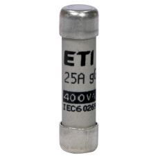 Предохранитель цилиндрический 8x32 gG 25А 400В ETI