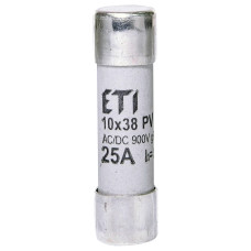 Предохранитель для солнечных систем 10x38 gR-PV 25А 900В DC ETI