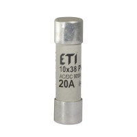 Запобіжник для сонячних систем 10x38 gR-PV 20А 900В DC ETI