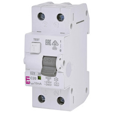 Дифавтомат 1P+N 20А C 10мА тип A ETI KZS-2M