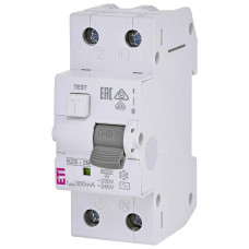 Дифавтомат 1P+N 6А B 30мА тип AC ETI KZS-2M