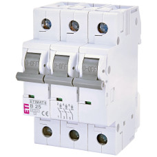 Автоматичний вимикач 3P 25А B 6кА ETI ETIMAT 6
