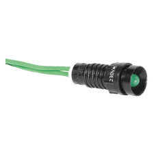 Лампа сигнальна LS LED 5 G 230 (5мм, 230В AC, зелена) ETI