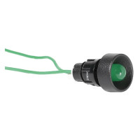 Лампа сигнальна LS LED 10 G 24 (10мм, 24В AC, зелена) ETI