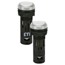 Лампа сигнальна LED матова ECLI-16-240А-W 240В AC (Ø16мм, біла) ETI