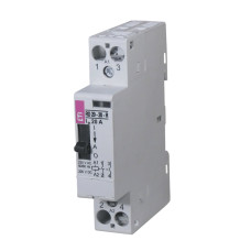 Контактор модульный 20А 1NC 24В AC/DC ETI RD-R 20-01 с ручным управлением