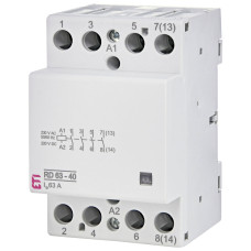 Контактор модульний 63А 4NO 230В AC/DC ETI RD 63-40