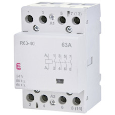 Контактор модульный 63А 4NO 24В AC ETI R 63-40