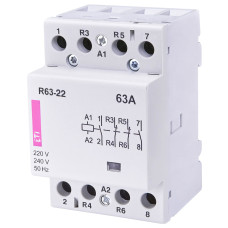 Контактор модульный 63А 2NO+2NC 230В AC ETI R 63-22