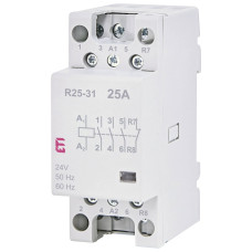 Контактор модульный 25А 3NO+1NC 24В AC ETI R 25-31