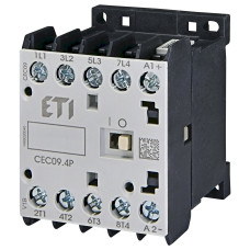 Контактор силовий 9А 4NO 230В AC ETI CEC 09.4P