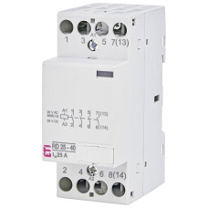 Контактор модульный 25А 4NO 24В AC/DC ETI RD 25-40