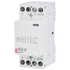 Контактор модульный 25А 4NO 230В AC/DC ETI RD 25-40