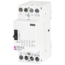 Контактор модульный 25А 4NO 230В AC ETI R-R 25-40 с ручным управлением