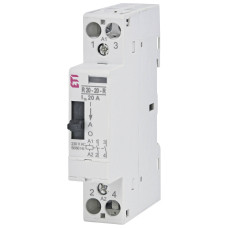 Контактор модульный 20А 2NO 230В AC ETI R-R 20-20 с ручным управлением