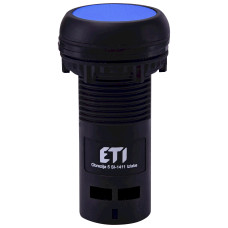 Кнопка моноблочна заглиблена ECF-01-B (1NC, синя) ETI