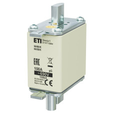 Предохранитель ножевой NH-00 K gG 100А 690В з бойком ETI