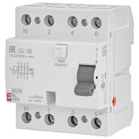 ПЗВ 4P 25А 30мА тип A ETI EFI-P4 2061811
