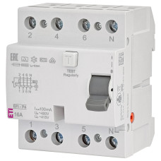 УЗО 4P 16А 100мА тип A ETI EFI-P4 2061520