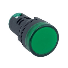 Лампа AD22DS d22мм 230В AC зелёная TNSy
