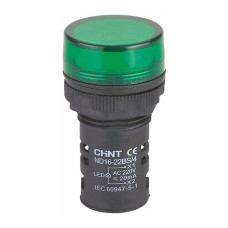 Индикатор ND16-22DS/4 AC230В Зеленый Chint
