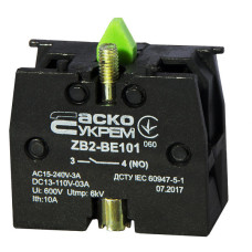 Контакт ZB2-BE101 N/O для кнопок XB2 АСКО-УКРЕМ