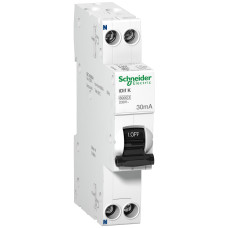 Дифавтомат 1P+N 10А C 30мА тип AC Schneider Electric Acti9
