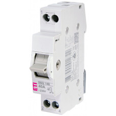 Переключатель I-0-II с общим выходом сверху 1P 40А 230В SSQ 140 1-0-2 ETI