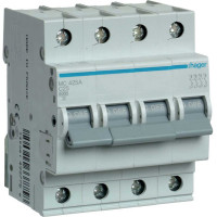 Автоматичний вимикач 4P 25А C 6кА Hager
