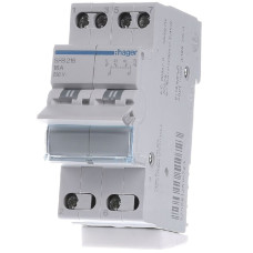 Переключатель I-0-II с общим выходом снизу 2P 25А 230В Hager