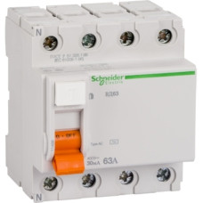 УЗО 4P 63А 30мА тип AC Schneider Electric Домовик АД63