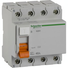 УЗО 4P 40А 100мА тип AC Schneider Electric Домовик АД63