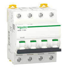 Автоматический выключатель 4P 63А C 6кА Schneider Electric iK60N