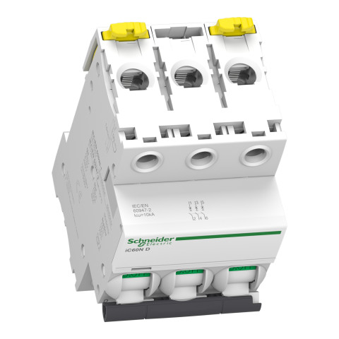 Автоматический выключатель 3P 50А D 6кА Schneider Electric iC60N