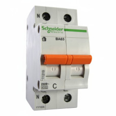 Автоматический выключатель 1P+N 10А C 4,5кА Schneider Electric ВА63 Домовик