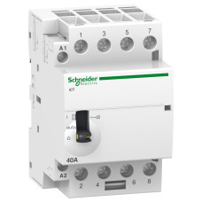 Контактор модульный 40А 4NO 220В AC Schneider Electric Acti9 с ручным управлением