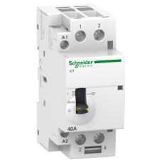 Контактор модульный 63А 2NO 220В AC Schneider Electric Acti9 с ручным управлением