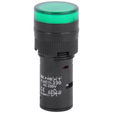 Светосигнальная арматура e.ad16.230.green Ø16мм 230В АС зеленая E.NEXT