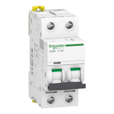 Автоматический выключатель 2P 16А C 6кА Schneider Electric iC60N A9F79216