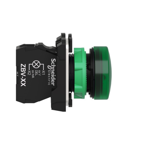 Сигнальная лампа зеленая LED 230В Schneider Electric