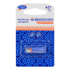 Батарейка щелочная АСКО-УКРЕМ A27.MN27.BP1