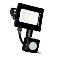 Прожектор LED 10 Вт 6400K 1000 лм IP65 з датчиком руху Євросвітло FM-01D-10