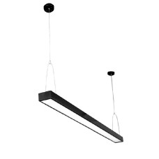 Светильник LED подвесной на тросах линейный 30 Вт 6400K IP20 чёрный Євросвітло Sign-30 ЛПО