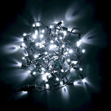 Гирлянда уличная линейная IP44 5 м белая чёрная Євросвітло STARLIGHT Flash 100LED