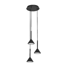 Світильник LED підвісний 13 Вт 3000K 500 лм IP20 OSRAM DECOR FUJI 3XPENDANT PL BK