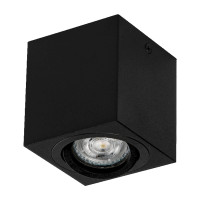 Светильник IP20 GU10 чёрный алюминиевый LEDVANCE Spot Surface Square