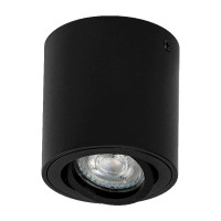 Светильник IP20 GU10 чёрный алюминиевый LEDVANCE Spot Surface Round
