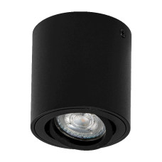 Светильник IP20 GU10 чёрный алюминиевый LEDVANCE Spot Surface Round